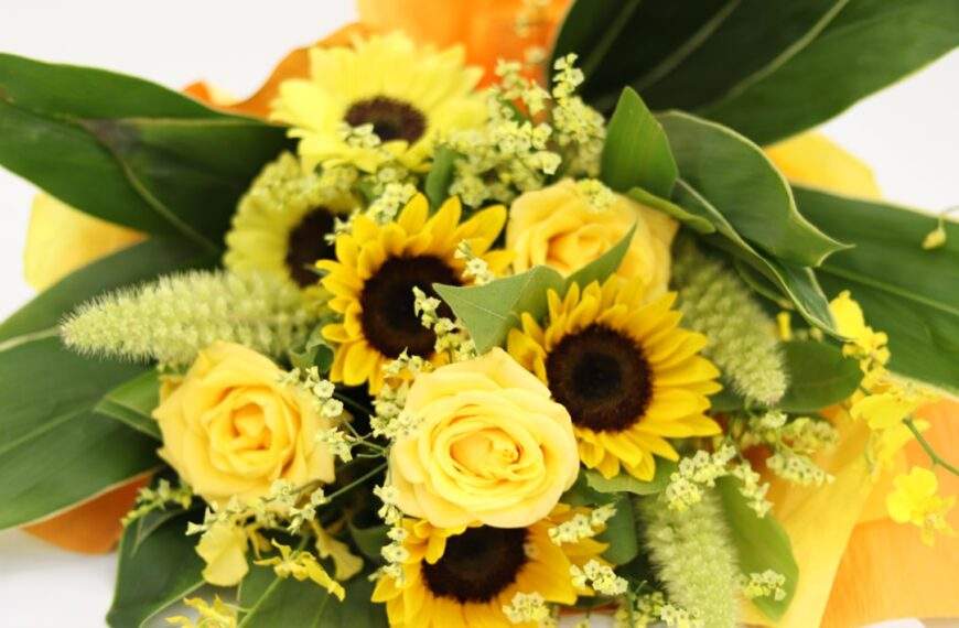 Photo Sunflower bouquet